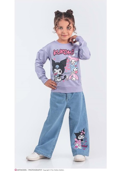 3-10 Yaş Kuromi Kız Ikili Takım- 8223370 - Lila
