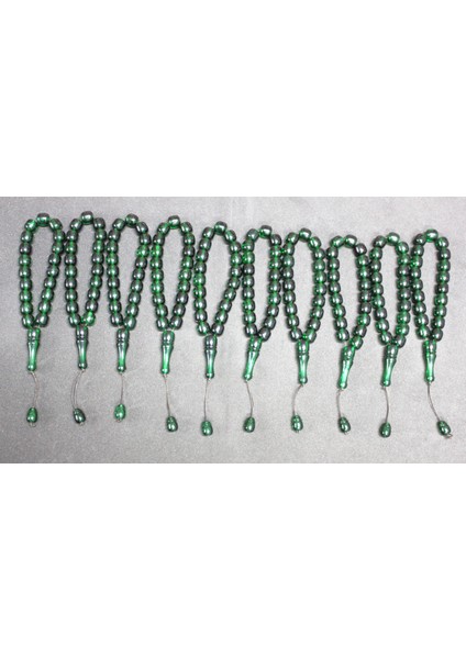 Efe Model Akrilik Monomer 10'lu Maskot Şakşak Tesbih | Hediyelik Aksesuar | Yeşil