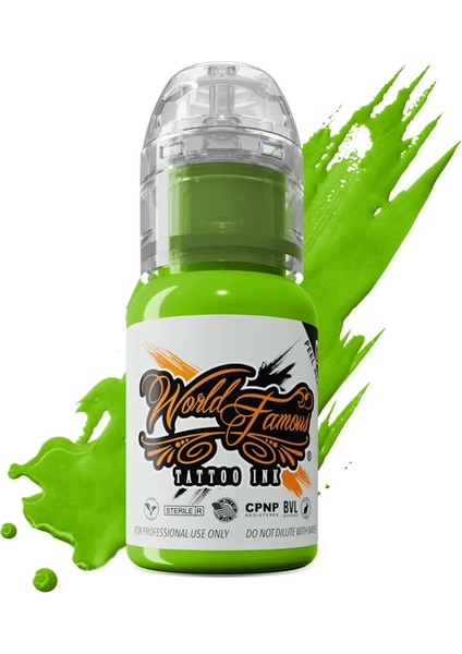 Northern Lights Green - World Famous Ink Dövme Boyası - 1/2OZ/15ML