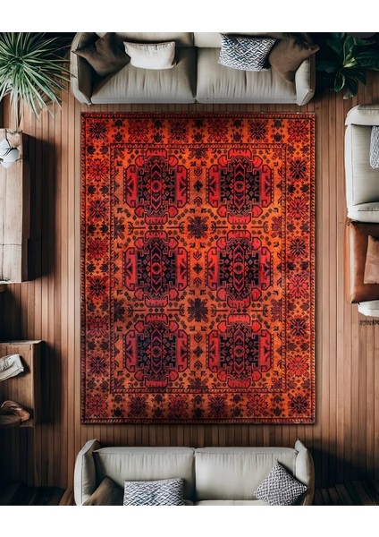 Drom Dokuma Taban Makinede Yıkanabilen Kilim Kaymaz Şönil Kırmızı Bohem Halı fiyatları