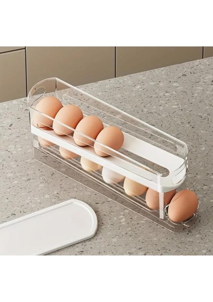 Yumurta Organizeri Buzdolabı Kapaklı Yumurta Düzenleyici Şeffaf 14'lü1 Adet,