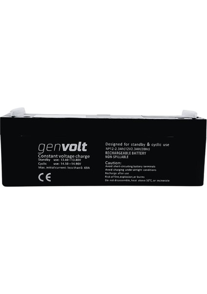 NP12-2.3 12V 2.3AH Bakımsız Kuru Akü