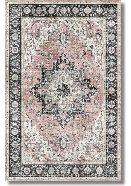 Drom Dokuma Taban Makinede Yıkanabilen Kilim Kaymaz Şönil Etnik Vintage Modern Halı