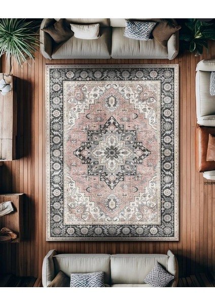 Drom Dokuma Taban Makinede Yıkanabilen Kilim Kaymaz Şönil Etnik Vintage Modern Halı fiyatları