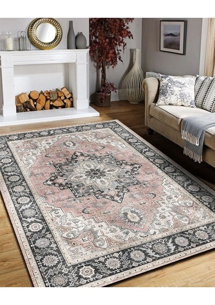 Drom Dokuma Taban Makinede Yıkanabilen Kilim Kaymaz Şönil Etnik Vintage Modern Halı indirimleri