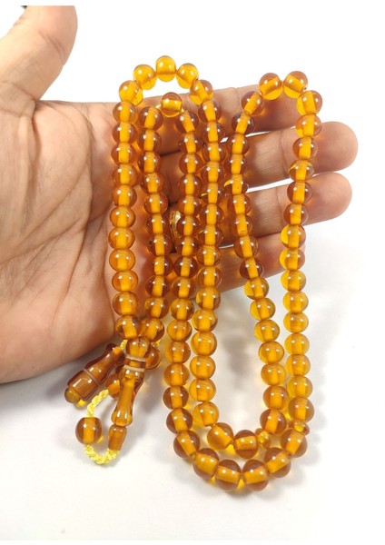 Muhammed Dabbas Usta Eseri Kalemkar Işçilikli Ateş-I Kehribar Namaz Tesbihi Sertifikalı 8359 fırsatları