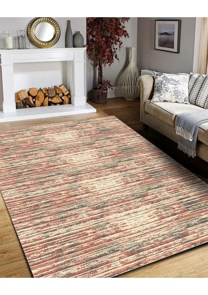 Drom Dokuma Taban Makinede Yıkanabilen Kilim Kaymaz Şönil Çizgili Halı modelleri