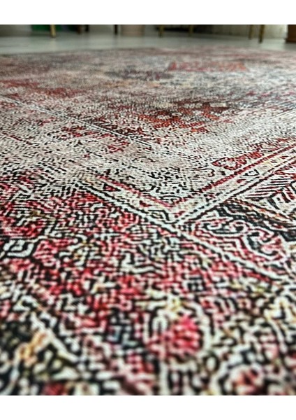 Drom Dokuma Taban Makinede Yıkanabilen Kilim Kaymaz Şönil Renkli Otantik Halı fırsatları