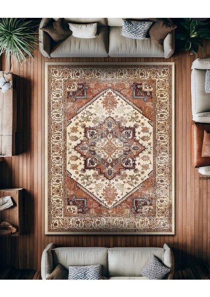 Drom Dokuma Taban Makinede Yıkanabilen Kilim Kaymaz Şönil Otantik Vintage Halı fiyatları