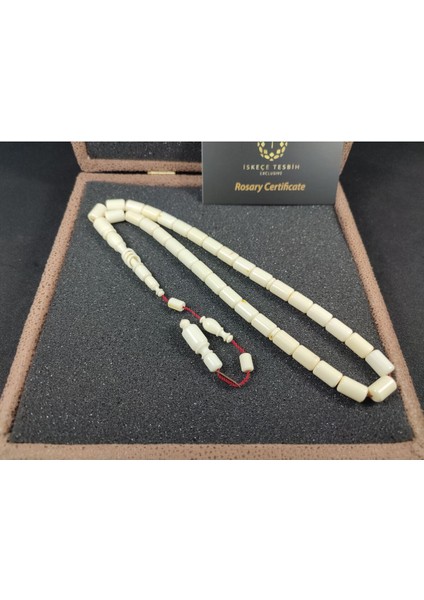 Başka Yerde Yok!!! Bedri Ala Usta Eseri Vıp Kutulu 22.30 Gr. Eski Mahjong Oyun Taşı Sertifikalı 8382