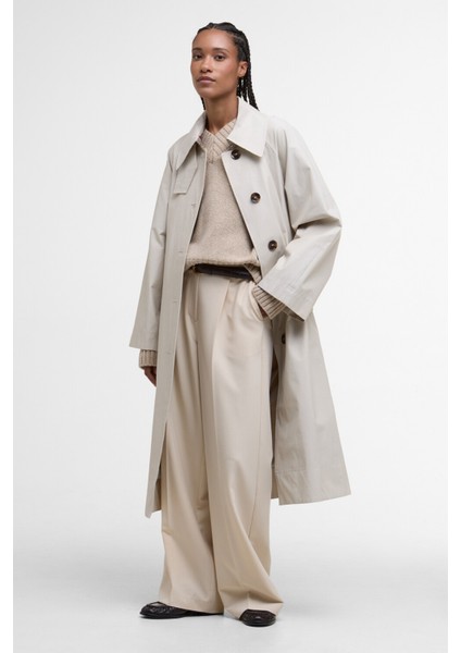 Robyn Trench Showerproof Ceket ST31 Mist/hessian Tartan modelleri