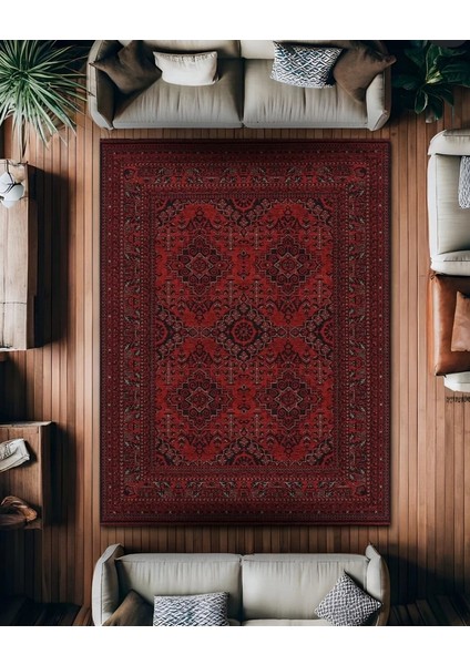 Drom Dokuma Taban Makinede Yıkanabilen Kilim Kaymaz Şönil Bordo Otantik Halı fiyatları