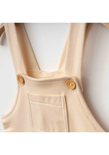 Çizgili Tshırt Kısa Salopet Takım Bej fiyatları