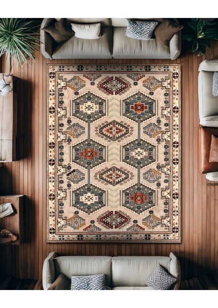 Drom Dokuma Taban Makinede Yıkanabilen Kilim Kaymaz Şönil Retro Halı fiyatları