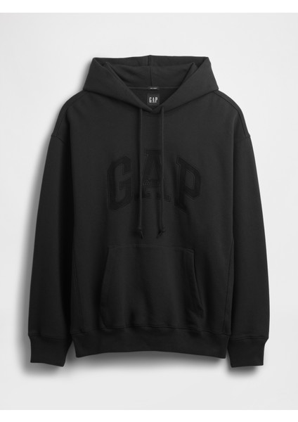 Erkek Siyah Heavyweight Oversized Logo Sweatshirt fiyatları