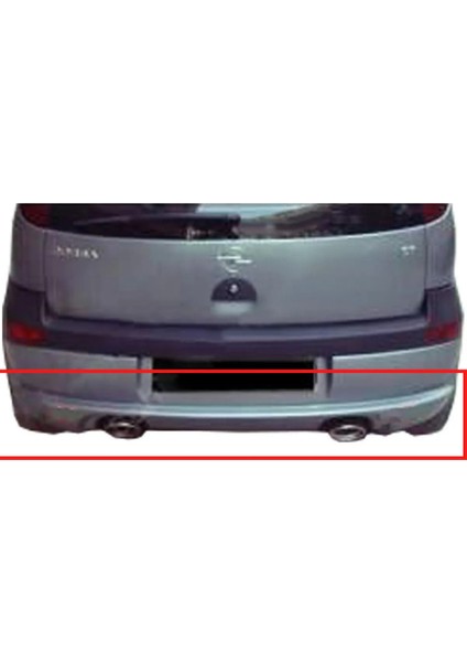 Opel Corsa C Makyajsız Kasa Arka Tampon Eki (( Boyasız ))