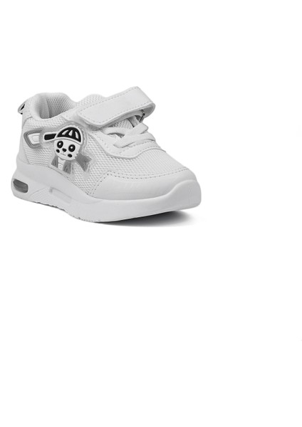 Unisex Bebe Beyaz Işıklı Figürlü Cırtlı Sneaker Günlük Spor Ayakkabı modelleri