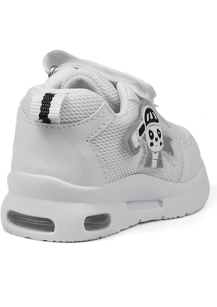 Unisex Bebe Beyaz Işıklı Figürlü Cırtlı Sneaker Günlük Spor Ayakkabı indirimleri