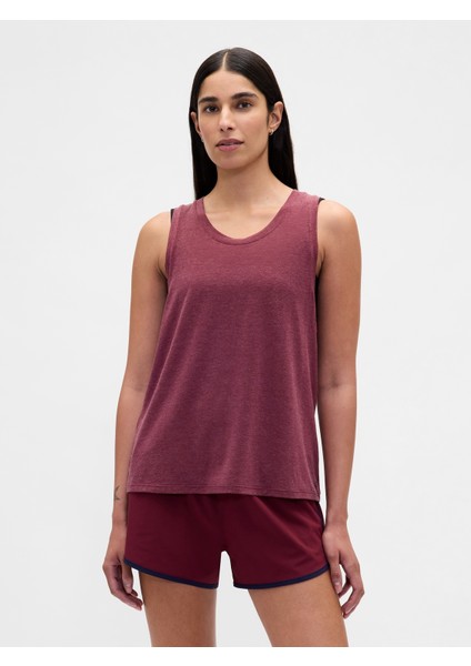 Kadın Bordo Gapfit Breathe Tank Top
