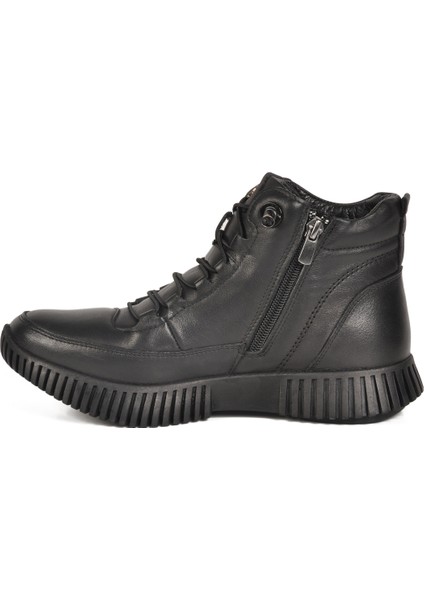 Siyah Hakiki Deri Kadın Bot 25405001K Z fiyatları