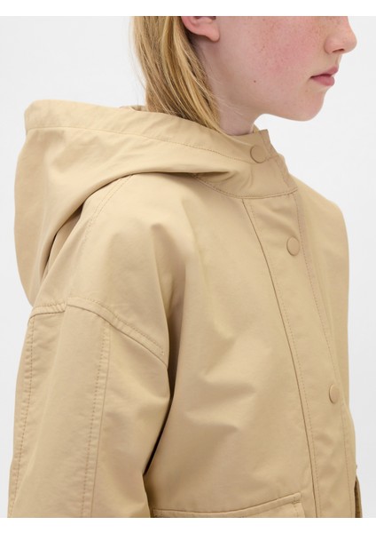 Kız Çocuk Krem Anorak Ceket modelleri