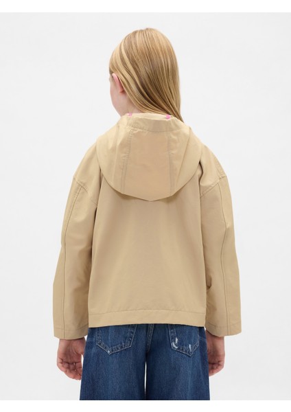 Kız Çocuk Krem Anorak Ceket