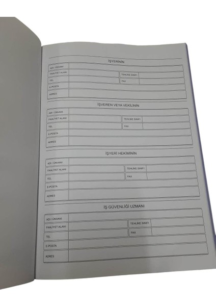 Işçi Sağlığı ve Iş Güvenliğine Ilişkin Tespit ve Öneri Defteri-2 Adet- fiyatları