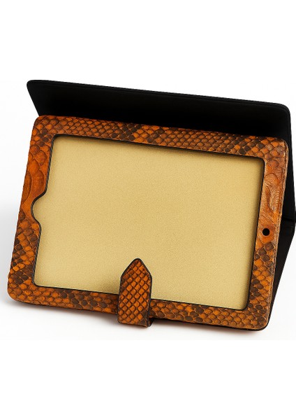 Turuncu Hakiki Deri 12 Inç Ipad Tablet Kılıfı modelleri