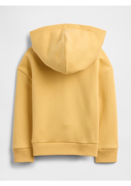 Kız Bebek Hardal Gap Logo Fermuarlı Sweatshirt modelleri