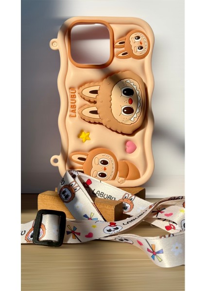 iPhone 14 / 13 Uyumlu Labubu Karakterli 3D Silikon Kılıf – Sevimli Tasarım, Premium Koruma