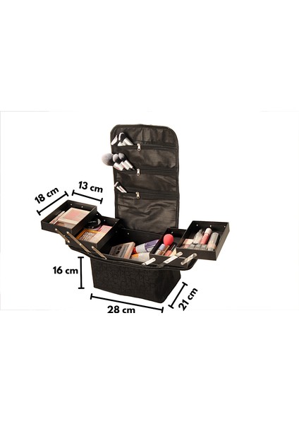 Profesyonel Katlı Makyaj Çantası indirimleri