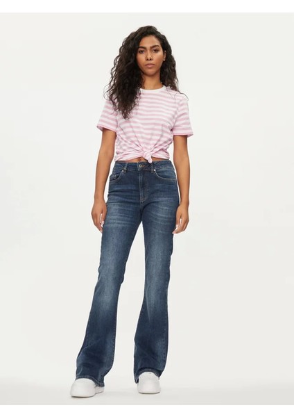 Pieces 17140802 0 Yaka Kadin Body - Pembe Cizgili fiyatları