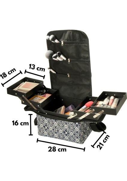Profesyonel Katlı Makyaj Çantası indirimleri