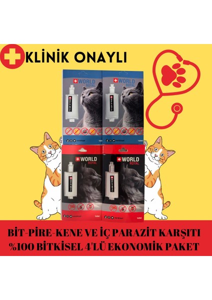 Kedi Deri Bakım Damlası Avantajlı Paket