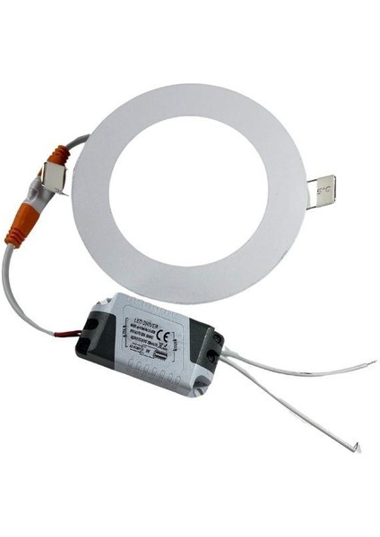 Sıvaaltı Beyaz (Gömme) LED Panel-Spot Lamba Işık GÜCÜ:6W Dış Çap:12 cm Delik Çap:10,5 cm LED Panel