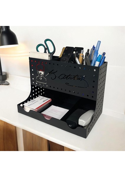 Atatürk Temalı Kalemlik Model 2 Siyah fiyatları