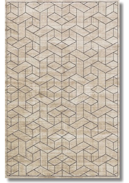 Drom Dokuma Taban Makinede Yıkanabilen Kilim Kaymaz Şönil Geometrik Halı