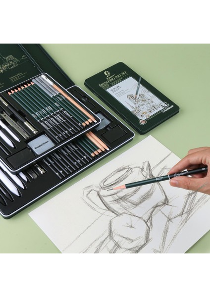 Metal Kutu Sketching-Art Çizim Seti 10 Parça (G-101008) fiyatları