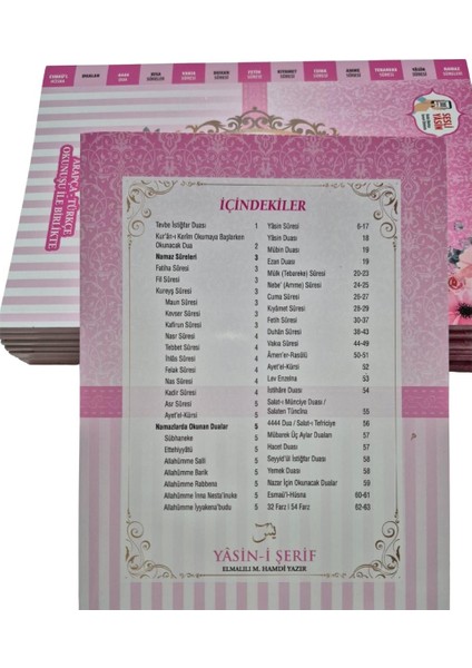 Hediyelik Ekonomik Yasin-I Şerif Pembe Orta Boy 64 Sayfa fiyatları