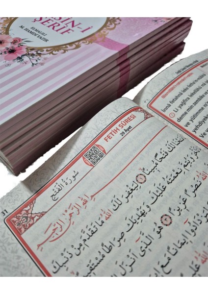 Hediyelik Ekonomik Yasin-I Şerif Pembe Orta Boy 64 Sayfa modelleri