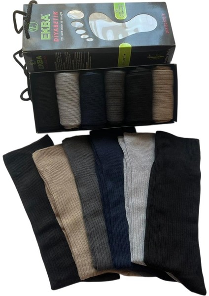 Çorapdiyari & Ekba Lastikleri Sıkmayan Bambu Şeker Erkek Çorabı 6 Çift fırsatları