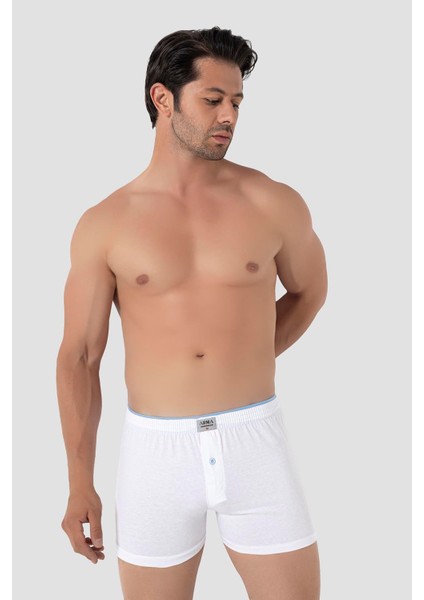 6'lı Paket Beyaz Erkek Penye Havlu Bel Boxer %100 Pamuk fiyatları