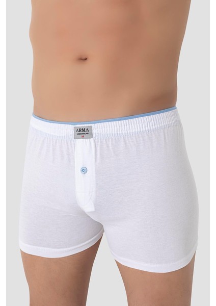 6'lı Paket Beyaz Erkek Penye Havlu Bel Boxer %100 Pamuk fırsatları