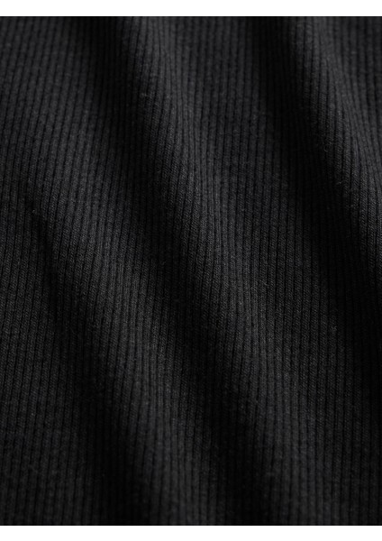 Kadın Siyah Mini Rib Pj Hırka fırsatları