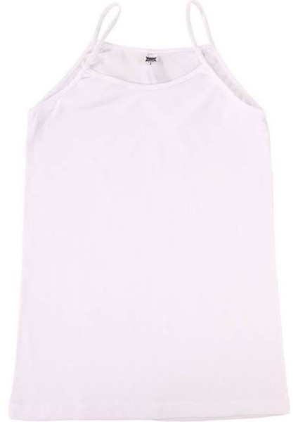 Kadın Ribanalı Ip Askılı Atlet %100 Pamuk 6'lı Paket-Beyaz fiyatları