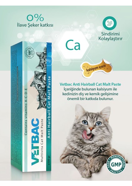 Kedi Tüy Yumağı Önleyici Malt