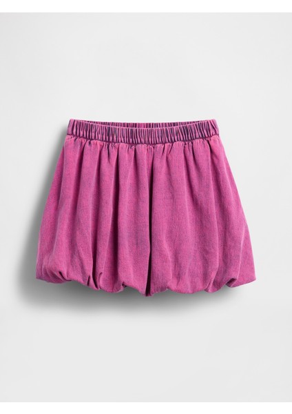 Kız Çocuk Pembe Denim Balon Etek fırsatları