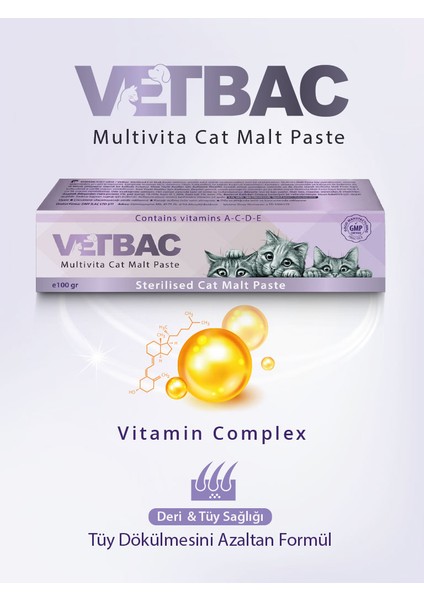 Kısır Kedi Vitaminli Tüy Yumağı Önleyici Malt 100 gr fiyatları