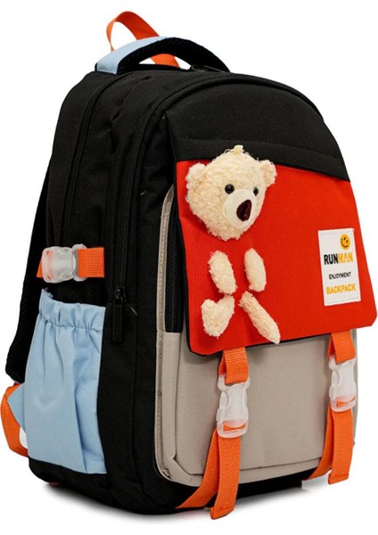 Runman Kore Tarzı Ayıcık Detaylı Okul Çantası+Kalemlik Hediyeli fiyatları