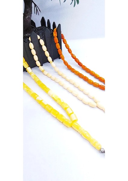 2 Beyrut Damla ve 1 Beyrut Toz Kehribar 3'lü Tesbih Seti-Hediyelik Aksesuar Tesbih Seti fiyatları